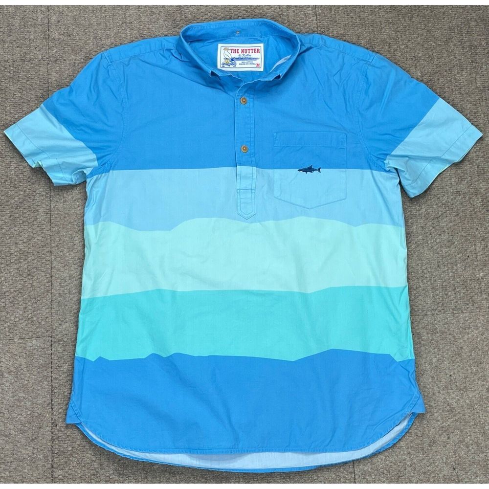 Chubbies The Nutter Men's Button Down Popover Short Sleeve Shirt Size Medium